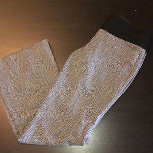 Grey and Black Editor Dress Pants